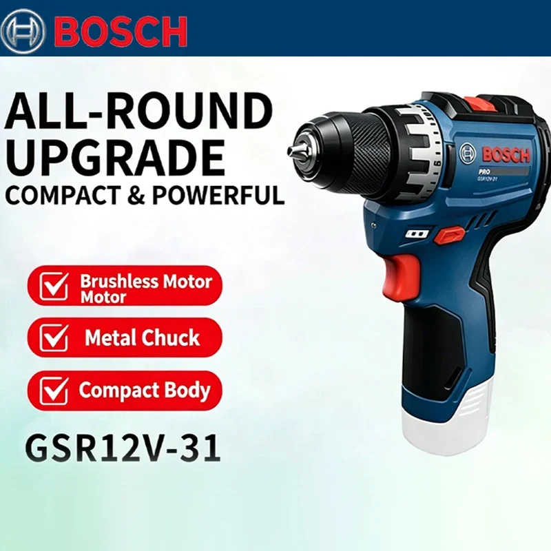 Torque Wrench - Bosch GSR 12V-31 Bor Listrik Tanpa