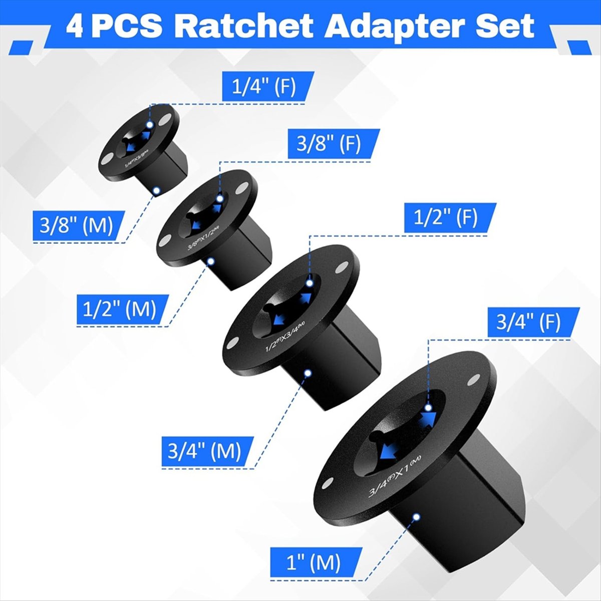 Cocok untuk 4 buah Set Adaptor - Socket Set ulasan dan harga